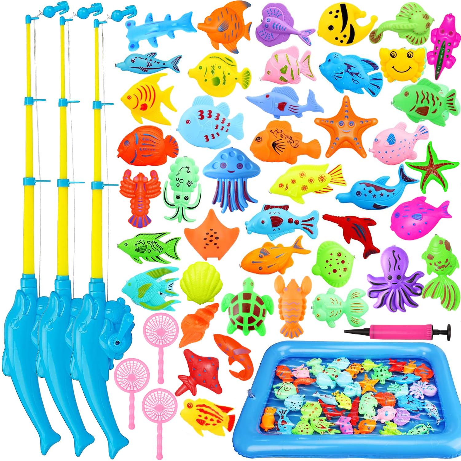 Рыбалка рыбалка водяная баня магнитная рыбалка рыбалка образовательная лужайка игра день рождения Рождество набор игрушки, игры, играть, игрушки, рыбалка, игры, бассейн,