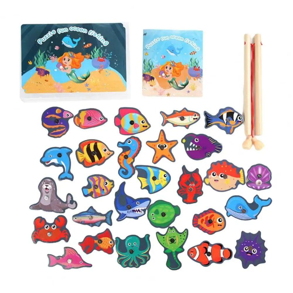Ocean Fishing Магнитная рыбалка Игровой набор Морская жизнь Магнитная рыбалка Игра в подарок